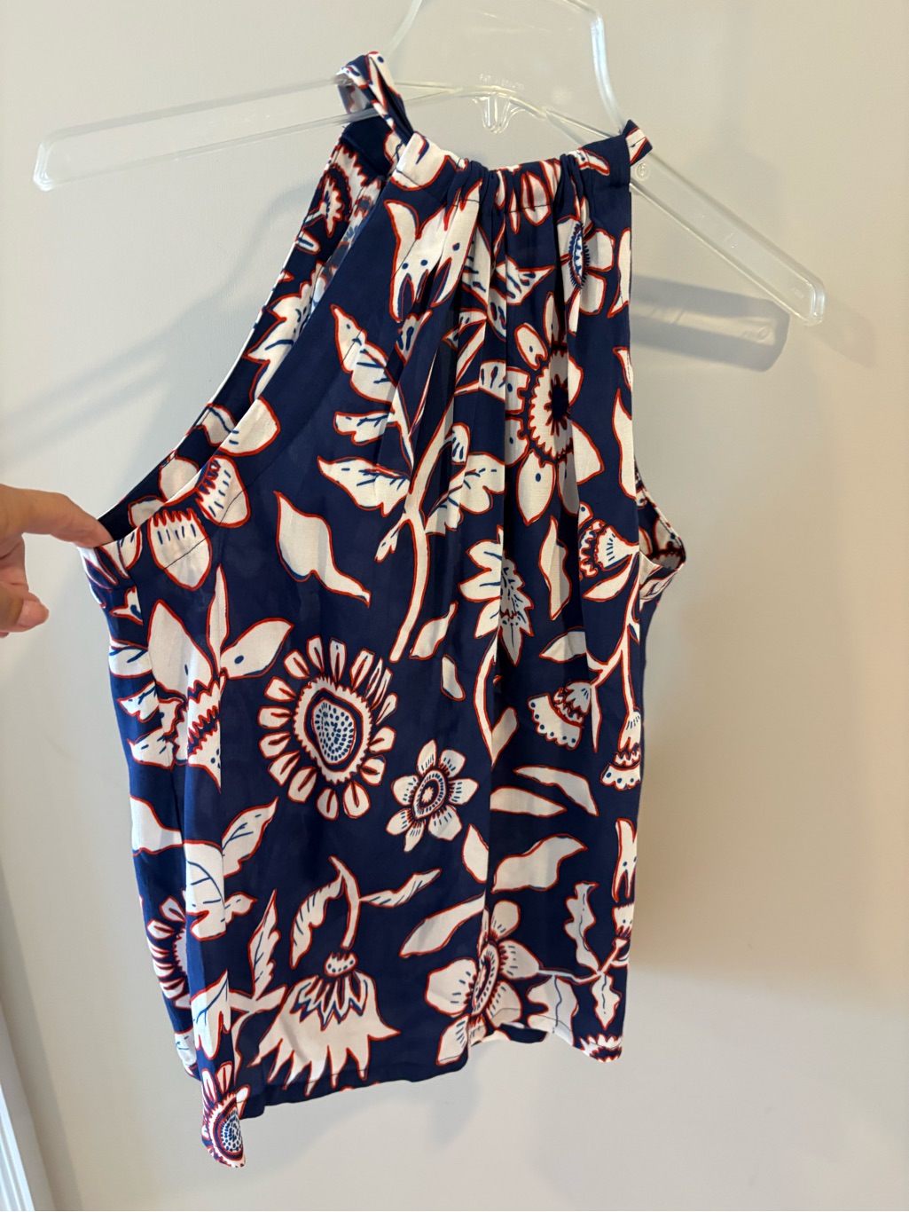 Fifteen Twenty Blue Floral Print Tank